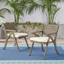 Helen Outdoor Acacia Wood Dining Chair by HouseOfZazla