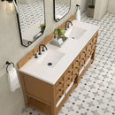 James Martin Malibu 72" Double Bathroom Vanity, Amber Birch