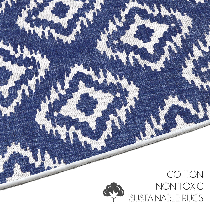 Sussexhome Tetra One Collection 2 x 3 Foot Heavy Duty Low Pile  Landing Rug Runner