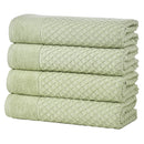 Cotton Diamond Waffle Weave Bath Towel Set - Grayson Collection by Great Bay Home