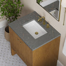 James Martin Hudson 30" Single Bathroom Vanity, Honey Oak