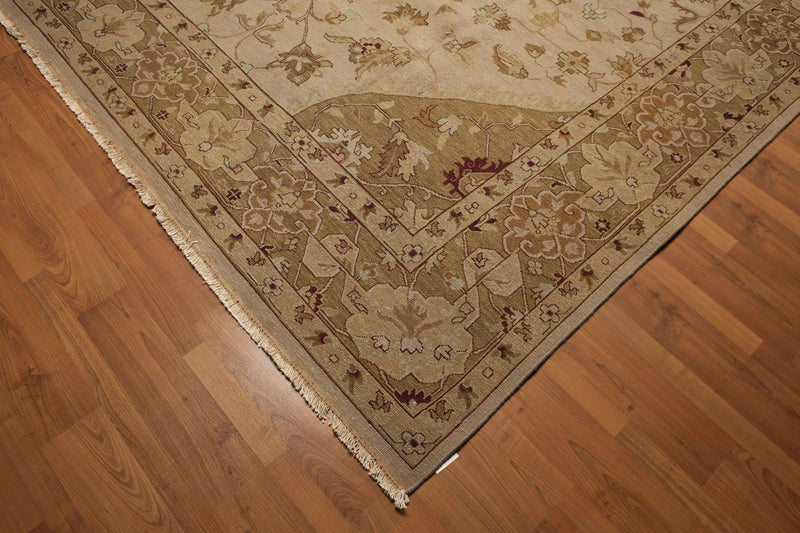 9' x 12' Hand knotted  Traditional Reversible wool Area rug 9x12 Mustard