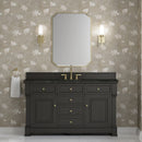 James Martin Brookfield 60" Single Bathroom Vanity, Black Onyx