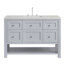 James Martin Breckenridge 48" Single Bathroom Vanity, Serenity Blue