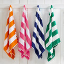 Cotton Velour Cabana Stripe Beach Towel - Novia Collection by Great Bay Home