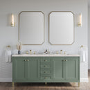 James Martin Chicago 72" Double Bathroom Vanity, Smokey Celadon