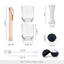 7-Piece Professional Stainless Steel Muddled Barware Set by Viski