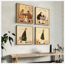 GobekUsa Dog Lover Nordic Canvas Wall Art
