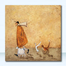 GobekUsa Dog Lover Nordic Canvas Wall Art