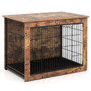 Dog Crate Furniture with Cushion and Double Doors for Small/Medium Dogs by LJGDeals