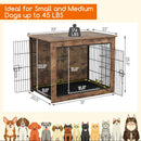 Dog Crate Furniture with Cushion and Double Doors for Small/Medium Dogs by LJGDeals