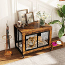 Industrial Dog Kennel with Flip-up Top 3 Lockable Doors and Removable Tray by LJGDeals