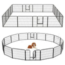16 Panel 24/32/40 Inches Height Dog Playpen with Lock and Large Door by LJGDeals