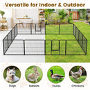 16 Panel 24/32/40 Inches Height Dog Playpen with Lock and Large Door by LJGDeals