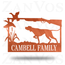 Duck Hunting Monogram With Dog