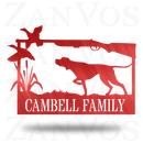 Duck Hunting Monogram With Dog