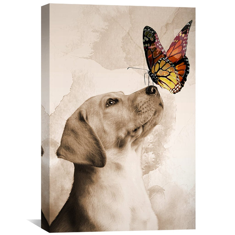 Dogs and Butterflies Canvas