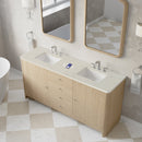 James Martin Gracyn 72" Double Bathroom Vanity, Coastal Driftwood