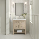 James Martin Breckenridge 30" Single Bathroom Vanity, Whitewashed Oak