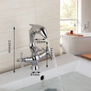 GobekUsa Dolphin Shape 2-Handle Basin Faucet, Polished Chrome Finish