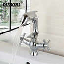 GobekUsa Dolphin Shape 2-Handle Basin Faucet, Polished Chrome Finish