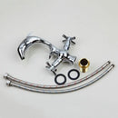 GobekUsa Dolphin Shape 2-Handle Basin Faucet, Polished Chrome Finish