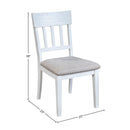 Donham Set of 2 Side Chairs, White