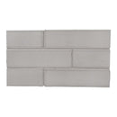 Doric Gray Glossy Glazed Terracotta Tiles 2 1/8x7 1/2