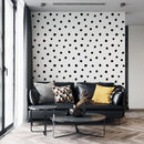 Circle Polka Dots Pattern Peel and Stick Wallpaper | Removable Wall Mural