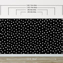 Circle Polka Dots Pattern Peel and Stick Wallpaper | Removable Wall Mural