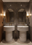 Arched Mirror - Brass Bathroom Mirror