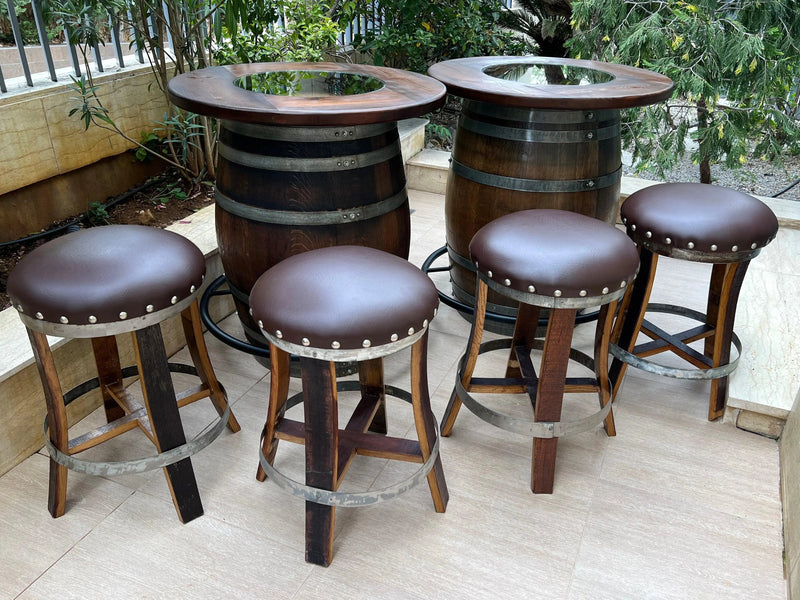 Double Barrel Bar Bistro Set