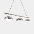 GobekUsa Double Bubble Hanging Light with 3 Heads - Loft Style Pendant Lighting for Pool Table in Chrome/Gold