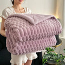 GobekUsa Double-Layer Lamb Plush Throw Blanket for Home and Travel