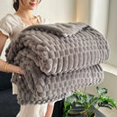 GobekUsa Double-Layer Lamb Plush Throw Blanket for Home and Travel