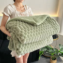 GobekUsa Double-Layer Lamb Plush Throw Blanket for Home and Travel