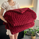 GobekUsa Double-Layer Lamb Plush Throw Blanket for Home and Travel
