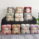 GobekUsa Double-Layer Lamb Plush Throw Blanket for Home and Travel