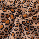 GobekUsa Double Layer Leopard Print Coral Fleece Blanket - 150X200Cm Office Bedspread