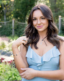 Double Or Nothing Quill Onyx and Sterling Silver Necklace