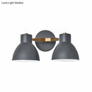 GobekUsa Double Shade Gray/Green Nordic Wall Sconce with Metallic Finish - Perfect Living Room Lighting