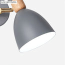 GobekUsa Double Shade Gray/Green Nordic Wall Sconce with Metallic Finish - Perfect Living Room Lighting
