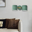 GobekUsa Double Shade Gray/Green Nordic Wall Sconce with Metallic Finish - Perfect Living Room Lighting