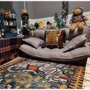 GobekUsa Double Tiger Bohemian Moroccan Rug Retro Decor for Living Room