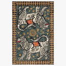 GobekUsa Double Tiger Bohemian Moroccan Rug Retro Decor for Living Room