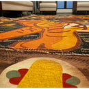 GobekUsa Double Tiger Bohemian Moroccan Rug Retro Decor for Living Room