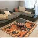 GobekUsa Double Tiger Bohemian Moroccan Rug Retro Decor for Living Room