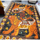 GobekUsa Double Tiger Bohemian Moroccan Rug Retro Decor for Living Room