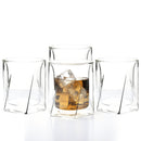 Double Wall Hexagon Whiskey Glasses - 10oz