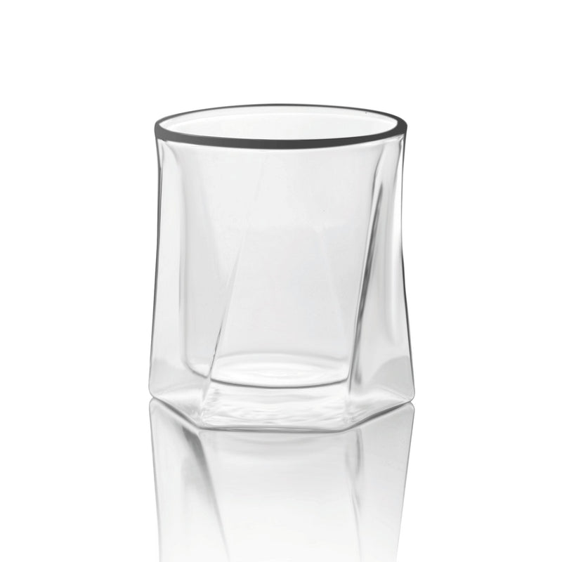 Double Wall Hexagon Whiskey Glasses - 10oz
